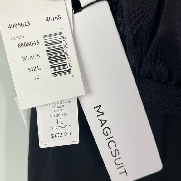 New Magicsuit Obi One Akikio Black Adjustable Tankini Top - Picture 10 of 12